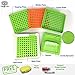 DAILY DELUX English Version #0 Capsule Holder with Tamper (Free Pill Box & Screwdriver), 100 Holes Tray for Size 0 Capsules, Filling Tools (Green #0)