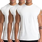 Holure 1 or 3 or 5 Pack Men's Gym Tank Tops Workout Sleeveless T-Shirts Athletic Muscle Tank Training Bodybuilding Shirts
