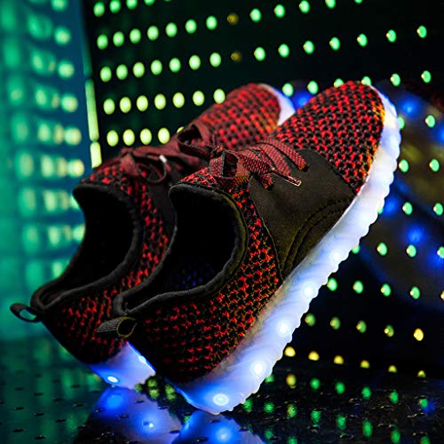 image for MIS1950s Boys & Girls & Kids & Toddlers LED Light Up Shoes Flashing Sn