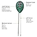 Soil Tester 3 In 1 Digital Sunlight Moisture PH - Soil Test Kit Meter with pH Acidity Moisture Sunlight Testing - for Garden Lawn Fertility
