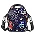 Neoprene Lunch Bag with Zipper Pocket Adjustable Strap Thermal Insulated Lunch Box Waterproof Tote Bag Resusable Lunch Shoulder Bags for Teens Boys Teenage Girls
