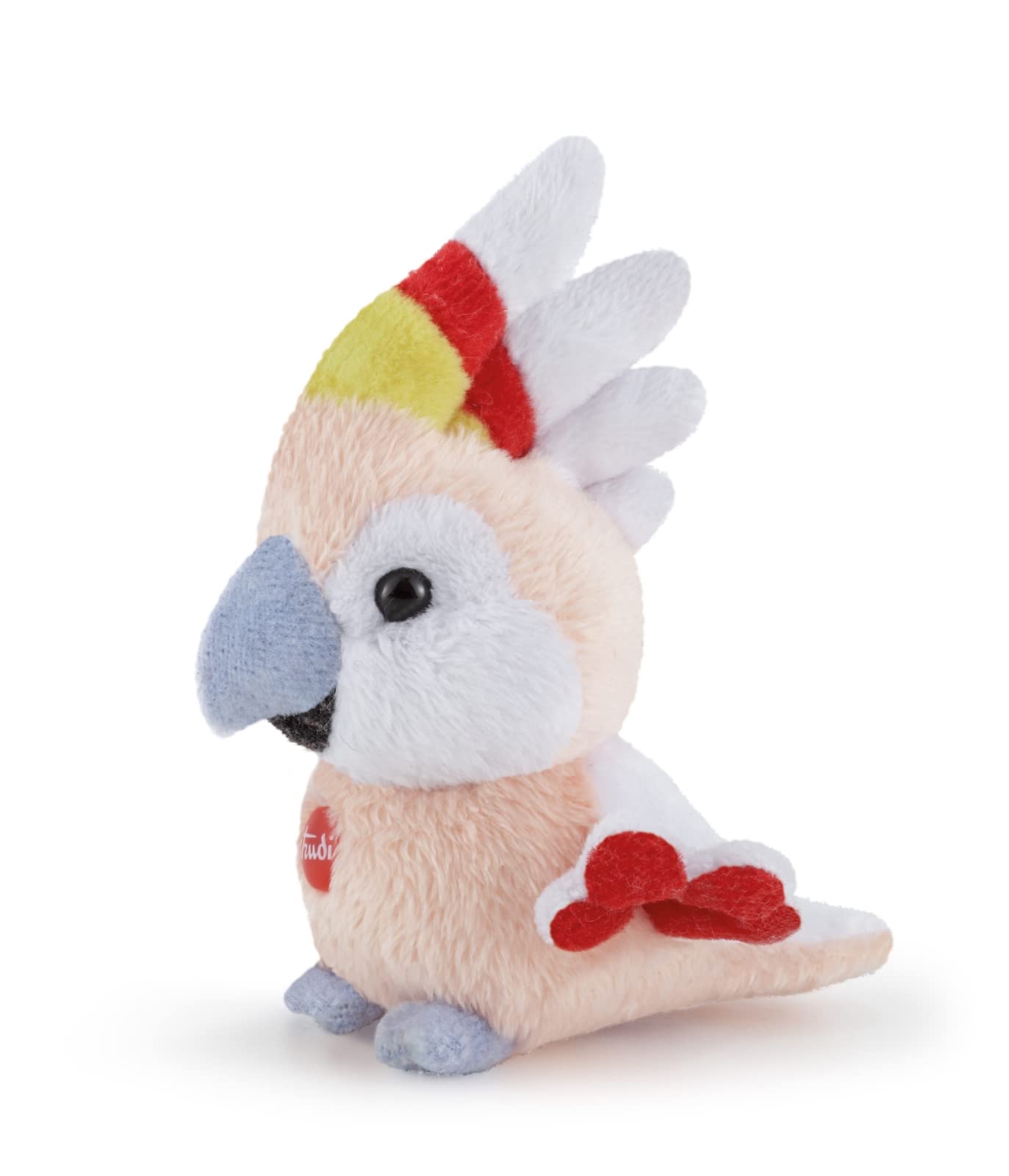 Trudi Parrot Sweet Collection Plush Toy - Small XXS Stuffed Animal, Fire Retardant Polyester, Washable, for Christmas and Birthdays, Made in Italy Tradition, 8x11x7 cm