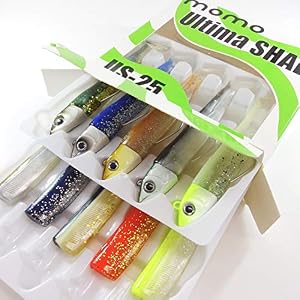 Momolures Ultima Shad Minnow Black Leurres Pour Perche, Bar, Brochet, Saumon En Eau Salée, Tête Plombée Et Corps Souple