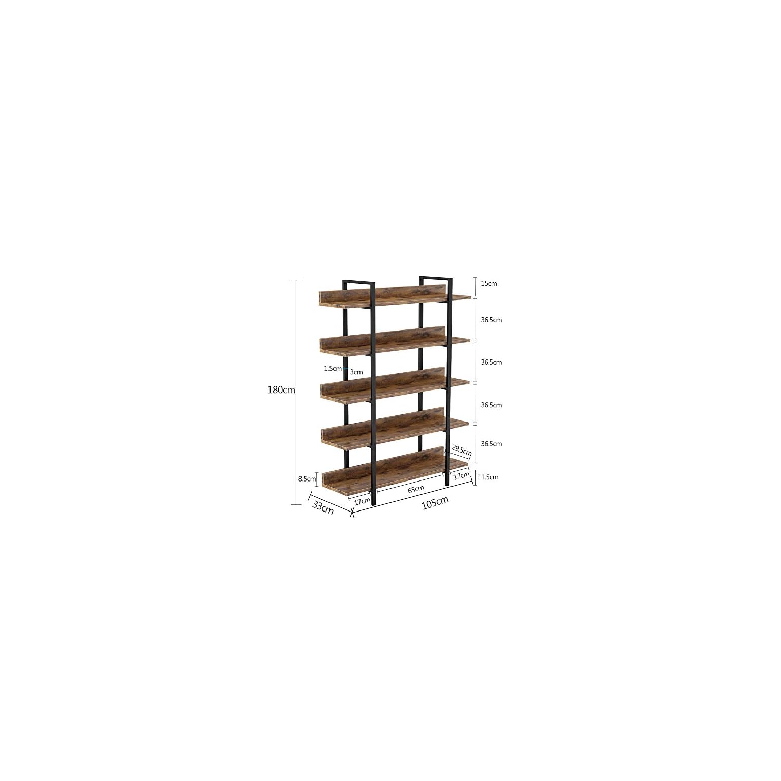 Estantería para Libros Estantería de Almacenamiento Estante de pie