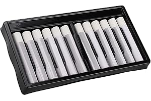 Chazcool 12PCs Soft Oil Pastels, White Oil Pastels, Painting Tool Ding Pen Stationery Indoor Activities School Supplies