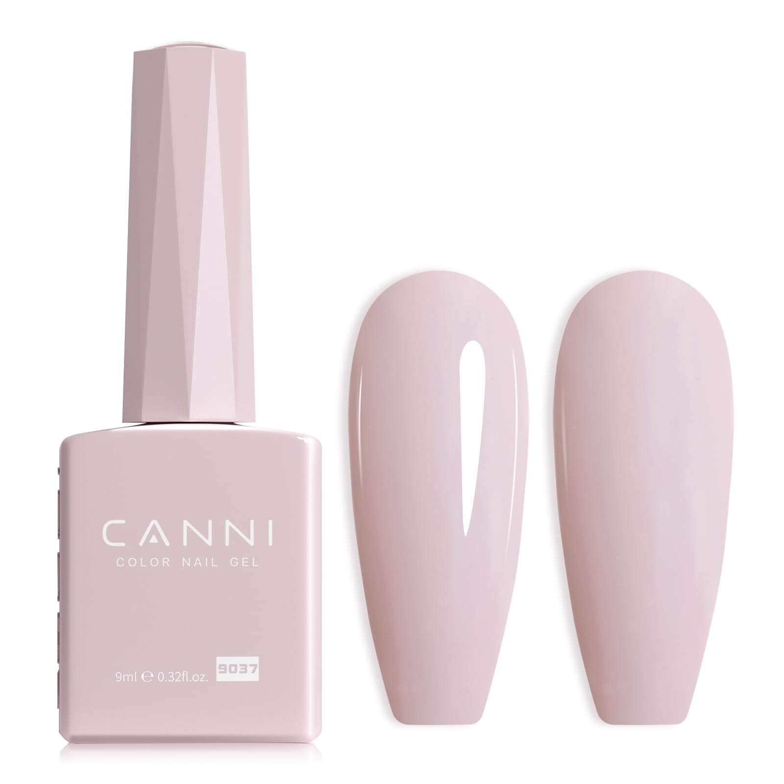 Photo 1 of CANNI Nude Gel Nail Polish, 1Pcs Nude Pink Gel Polish Color High Gloss Soak Off Nail Manicure Salon DIY