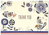 Indigo Birds Thank You Notes (Stationery, Note Cards, Boxed Cards)