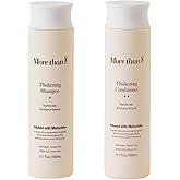 Morethan8 Korean Hair Thickening Shampoo & Conditioner Set with Matsutake mushroom, for Hair Loss and Hair growth