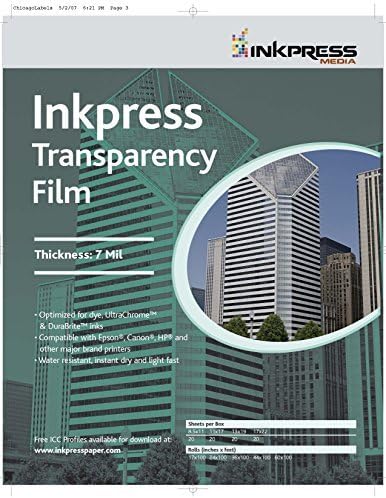 INKPRESS MEDIA 160 GSM, 7 Mil Paper (#ITF851120) by INKPRESS MEDIA