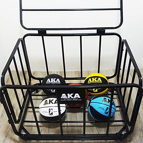 image for AKA Sports Gear AKA Basketball Equpment Cart | Ball Storage for Soccer