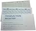 5 Checkbook Transaction Bank Registers Gray and White Lined 48 Page Registers UPDATED 14-15-16 Calendars