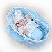 Pinky Realistic 26cm 10 Inch Mini Baby Doll Full Body Silicone Newborn Baby Lifelike Reborn Baby Doll Real Life Baby Boy Dolls Handmade Toy Cute Xmas Birthday Gift