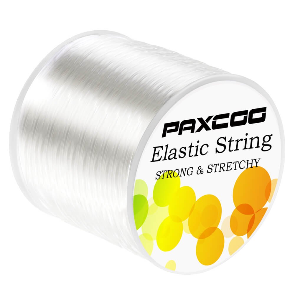 Paxcoo 1mm Elastic Bracelet String Cord Clear Stretch Bead Cord for Jewelry Making and bracelet Making
