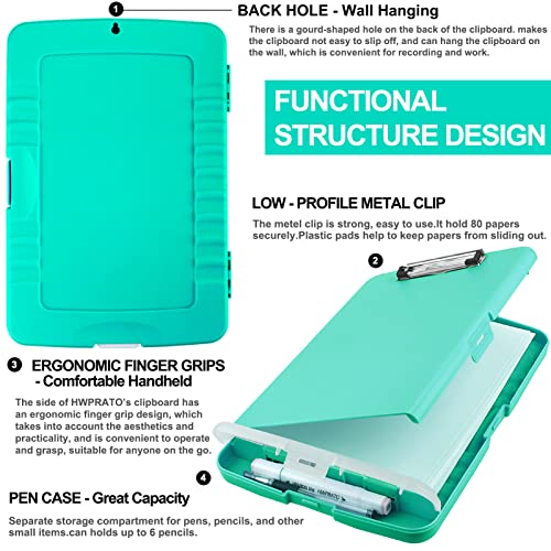 HWPRATO Clipboards Organizer Nursing Clipboard with