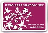 Hero Arts Rubber Stamps Mid-Tone Shadow Ink Stamp Pad, Raspberry Jam