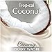 Suave Essentials Body Wash, Creamy Tropical Coconut, 15 Fl Oz, Pack of 6