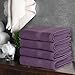 Utopia Towels 4 Piece Premium Hand Towels Set, 16 by 28 inches, 100% Ring Spun Cotton, Lightweight and Highly Absorbent Towels for Bathroom, Travel, Camp, Hotel, and Spa, Plum