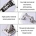 BESYZY 2 Pack Large Angle Door Hinges Concealed Kitchen Cabinet Door Hinge Big Kitchen Cabinet Door Hinges 175 Degree Soft Closing Frameless Mounting Full Overlay