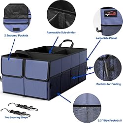 EPAuto 3-Compartment Cargo Trunk Storage