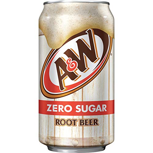 A&W ZERO SUGAR ROOT BEER SODA, 12 FL OZ CANS, 12 PACK