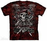 Mountain Dead Men Adult Size T-shirt , Maroon , X-Large