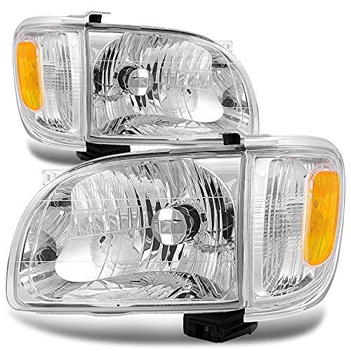 Torchbeam Replacement Headlight Assembly for 2001-2004 Tacoma, Chrome Housing C…
