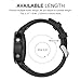 MoKo Band Compatible with Garmin Fenix 7S/Fenix 6S/Fenix 6S Pro/Fenix 5S/Fenix 5S Plus(NOT FIT Fenix 5 5X), Soft Silicone Replacement Watch Band Strap, Black