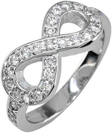 Diamond Infinity Ring, 0.70CT in 14K White Gold