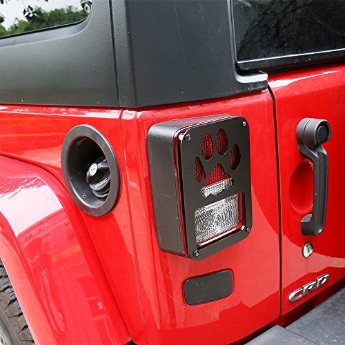 image for JeCar Matte Black Rear Lamp Tail lamp Tail light Cover with Third Brak