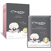 My Beauty Diary-Black Pearl Brightening Facial Mask, Intense Brightening and Ulta Hydrating, Rich Nutrition to Revitalize Dull Skin (8 Combo Pack)