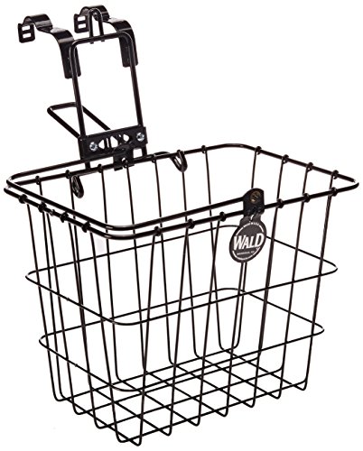 image for Wald 3114 Compact Front Quick Release Bicycle Basket with Bolt on Clam