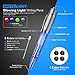 Write-Light 4 Pack LED Light Pens. Each Pen Has Its Own Color of Light: Red, Blue, Green, White. (Black Ink) For Students, Nurses, Doctors, Travel, Restaurants, Dream Journal, Night Writing Gift Idea.