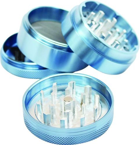 SHARPSTONE HARD TOP GRINDER 4 PIECE 2.2" CHROME BLUE PACK OF 1 - Thumbnail 2