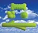 Hyper Pet Fetching Dog Toys - Throwing Ball Dog Toy Made with EVA Foam - Lightweight & Floats on Water,Green