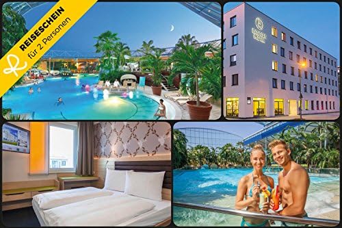 Reiseschein Travel Notes – 4 DAY FOR 2 in Bm Motel in Bavaria Munich and 2 Tageskarten for Therme ERDING – You Short Short Holidays Travel Gift