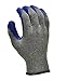 G & F Products 12 Pairs X-Large Rubber Latex Double Coated Work Gloves for Construction, gardening gloves, heavy duty Cotton Blend,3100XL,Blue