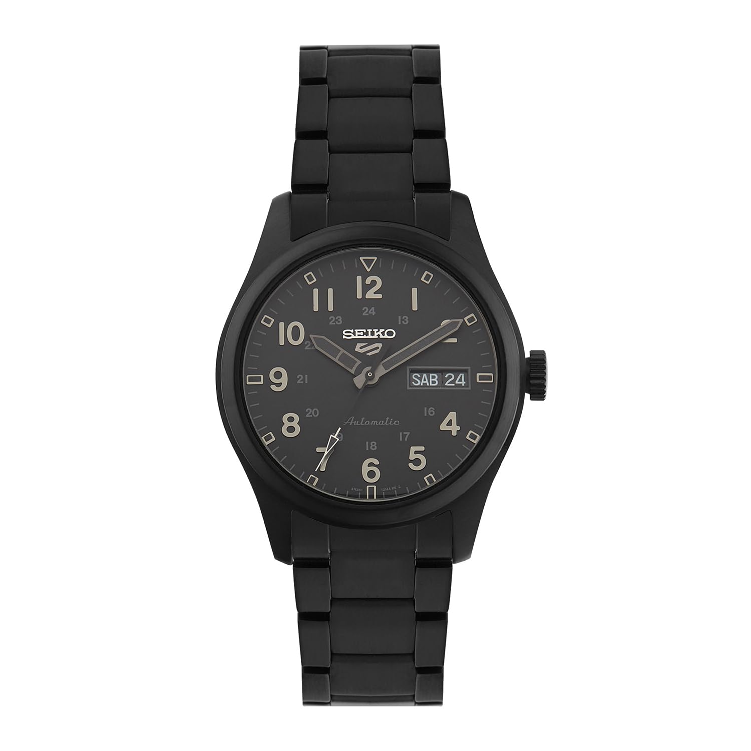 Seiko 5 Sports Stainless Steel Stealth Bracelet SRPJ09K1