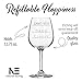 National Etching Funny Wine Glass with “Classy, Sassy, Smart-Assy” Gauge Saying, Classic Stemmed Wine Glass for Women and Men
