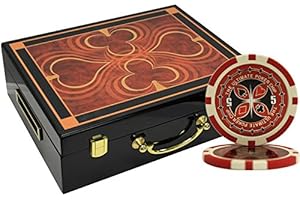 MRC 500 Ct Ultimate Casino 14 gram Poker Chip Set High Gloss Wood Case Custom Build