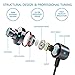 in Ear Headphones Wired Earbud with Line-in Microphone Heavy Bass Dynamic Driver Earphones with Non Tangle Fabric Braid for Running Gym Android Phones Music Player Dark Chrome E1thumb 4