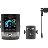 NUX B-6PRO 2.4GHz Wireless Microphone System for Saxophones, Utra-Low Latency,165 feet Range, Auto Pairing, Frequency Hopping, Perfect for Trumpets, Brass, Woodwind Instruments