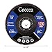 Coceca 22pcs Flap Disc Flap Wheel 4-1 2 Inches 40 60 80 120 Grits for Angle Grinder, Type 29 Zirconia Abrasive
