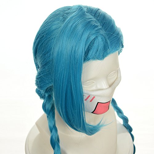 Cfalaicos 135cm Cosplay Cute Girl's Loli Jinx Blue Long 