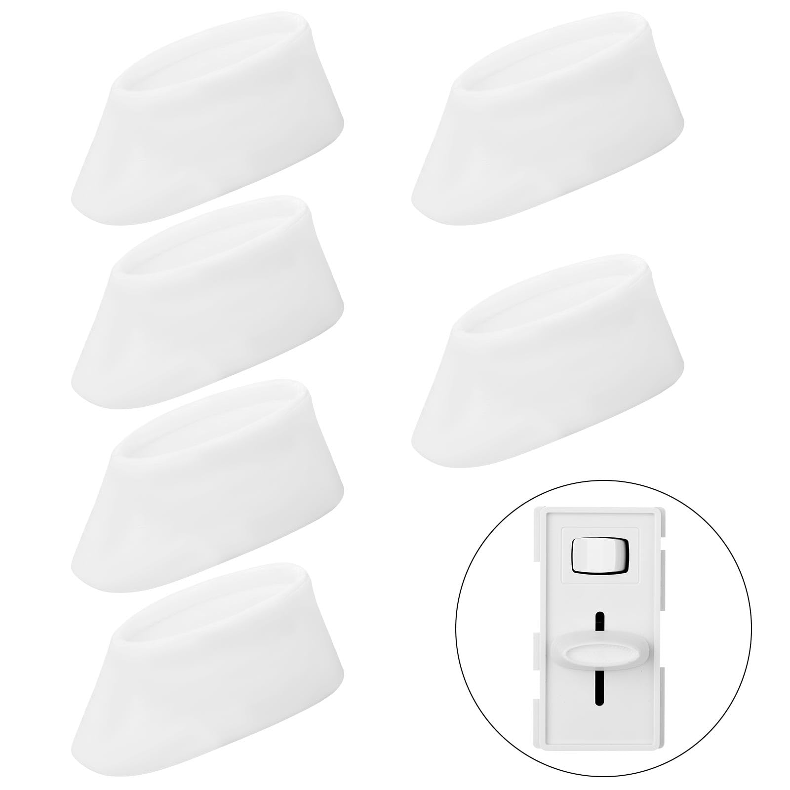 Photo 1 of 6pcs Dimmer Switch Knobs, Replacement Universal Dimmer Knob for Ceiling Lights & Wall Switches Compatible with Lutron Skylark SCL-153P S-600 S-600P S-660PNL S-603P S-603PNL S-603PG S-1000