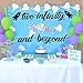 HEETON Two Infinity and Beyond Banner and Buzz Cake Topper Light year Toy Inspired Story 2nd Birthday Balloons Party Supplies Decoration Photo Prop for Girl Boy Baby Bday