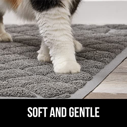 Gorilla Grip Thick Cat Litter Trapping Mat, 30x18, Less Waste, Traps