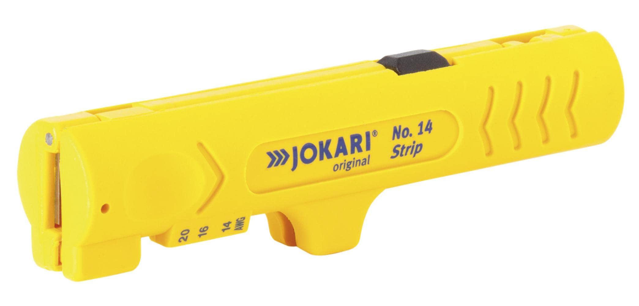 Jokari stripping strip no.14 stripper for stripping round cables 4-13 mm diameter or flat cable up to 12 mm, item no.30140