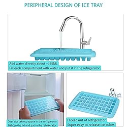 Ice Cube Tray with Lid and Bin 55 - Ice Cube Molds