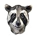 Off the Wall Toys Cool Raccoon Halloween Face Mask