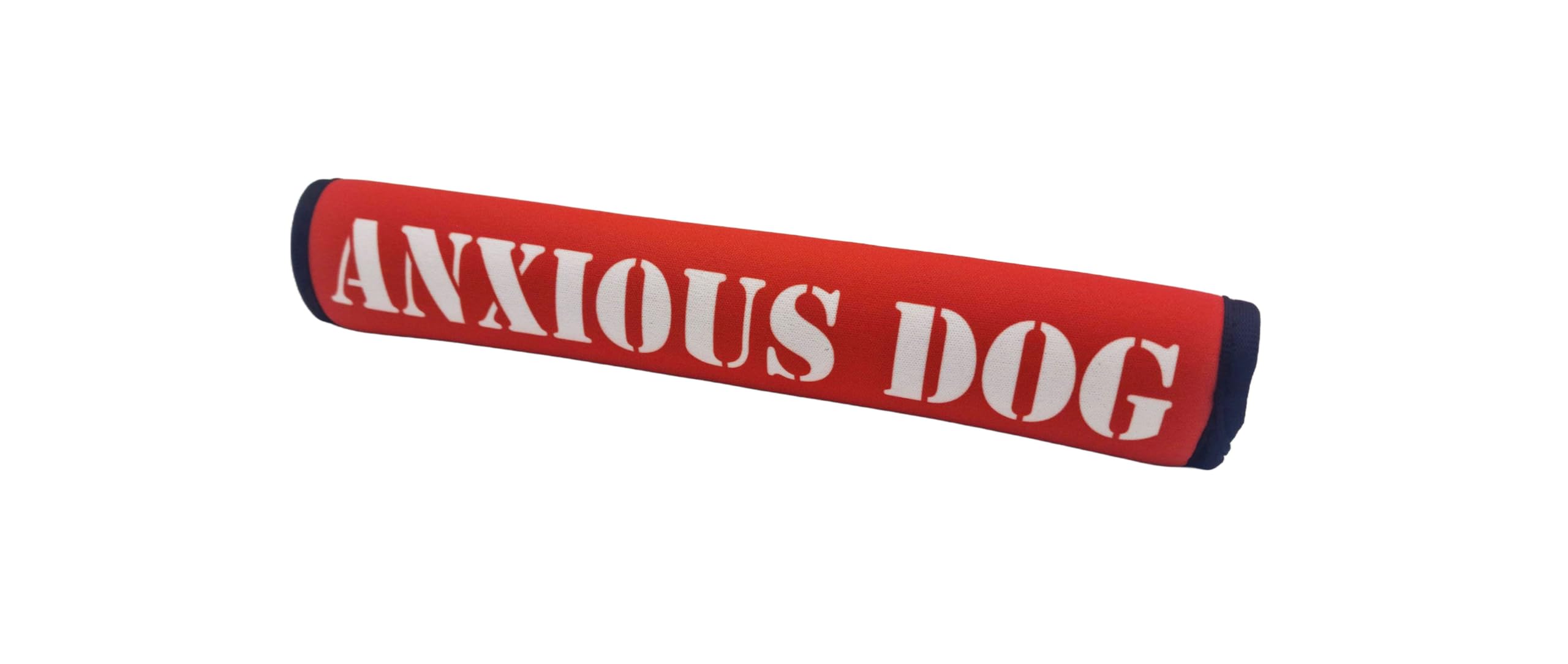 MD Gear Dog Lead Sleeve Friendly Reactive Assistance Dog In Training DO NOT PET Cover Soft Neoprene Leash Wrap (Red, ANXIOUS DOG)